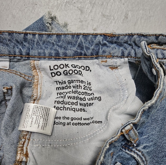 Cotton-On Sz 8 Denim Micro Mini Recycled Cotton Pocket Skirt Preppy Y2K Style . - Picture 4 of 7